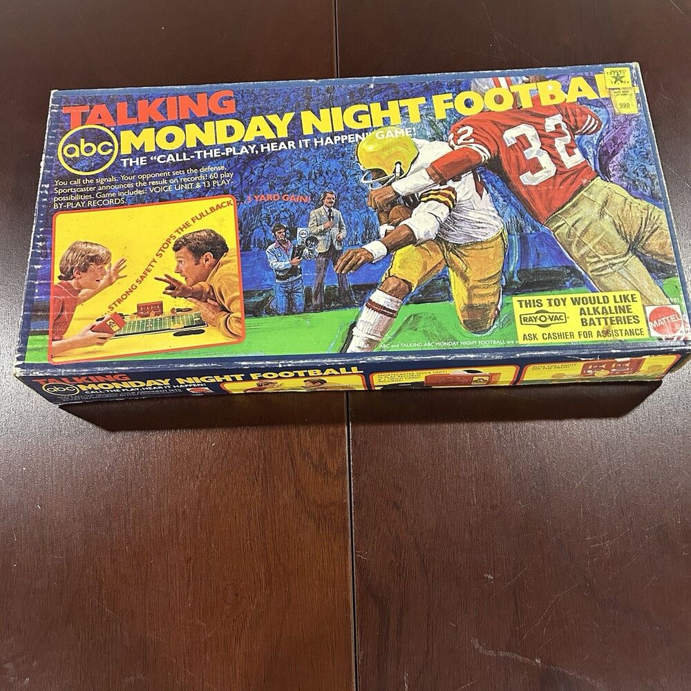 1977 Mattel ABC Talking Monday Night Football Call The Play Sportscaster Game